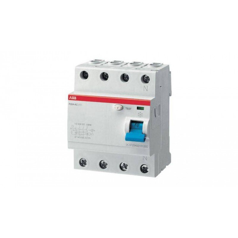 Выключатель автоматический дифференциального тока ABB F204 63A 300mA AC Выключатель автоматический дифференциального тока ABB F204 63A 300mA AC