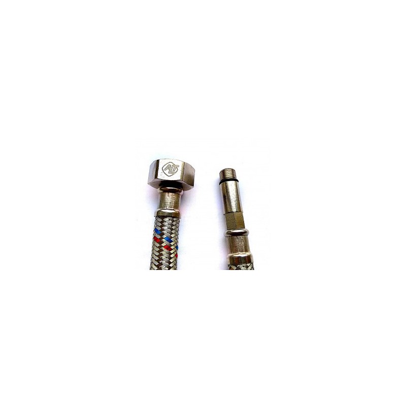 Гибкая подводка к смесителю PEX SUPER 1/2"хМ10 гайка-штуцер 35 мм (0,5 м) ALTSTREAM Гибкая подводка к смесителю PEX SUPER 1/2"хМ10 гайка-штуцер 35 мм (0,5 м) ALTSTREAM