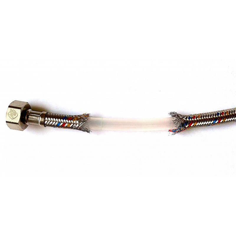 Гибкая подводка к смесителю PEX SUPER 1/2"хМ10 гайка-штуцер 35 мм (1,2 м) ALTSTREAM Гибкая подводка к смесителю PEX SUPER 1/2"хМ10 гайка-штуцер 35 мм (1,2 м) ALTSTREAM