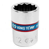 KING TONY Головка торцевая стандартная двенадцатигранная 1/4