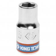 KING TONY Головка торцевая стандартная шестигранная 1/4
