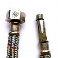 Гибкая подводка к смесителю PEX SUPER 1/2"хМ10 гайка-штуцер 35 мм (1,5 м) ALTSTREAM