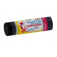 Мешки для мусора PRAKTISCH “Черные с завязками 35 л”, 15 шт Мешки для мусора PRAKTISCH “Черные с завязками 35 л”, 15 шт