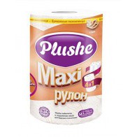 Полотенца бумажные Plushe “Maxi, 2 слоя”, 1 шт